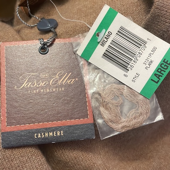 NWT vintage cashmere Tasso Elba sweater - Picture 4 of 4
